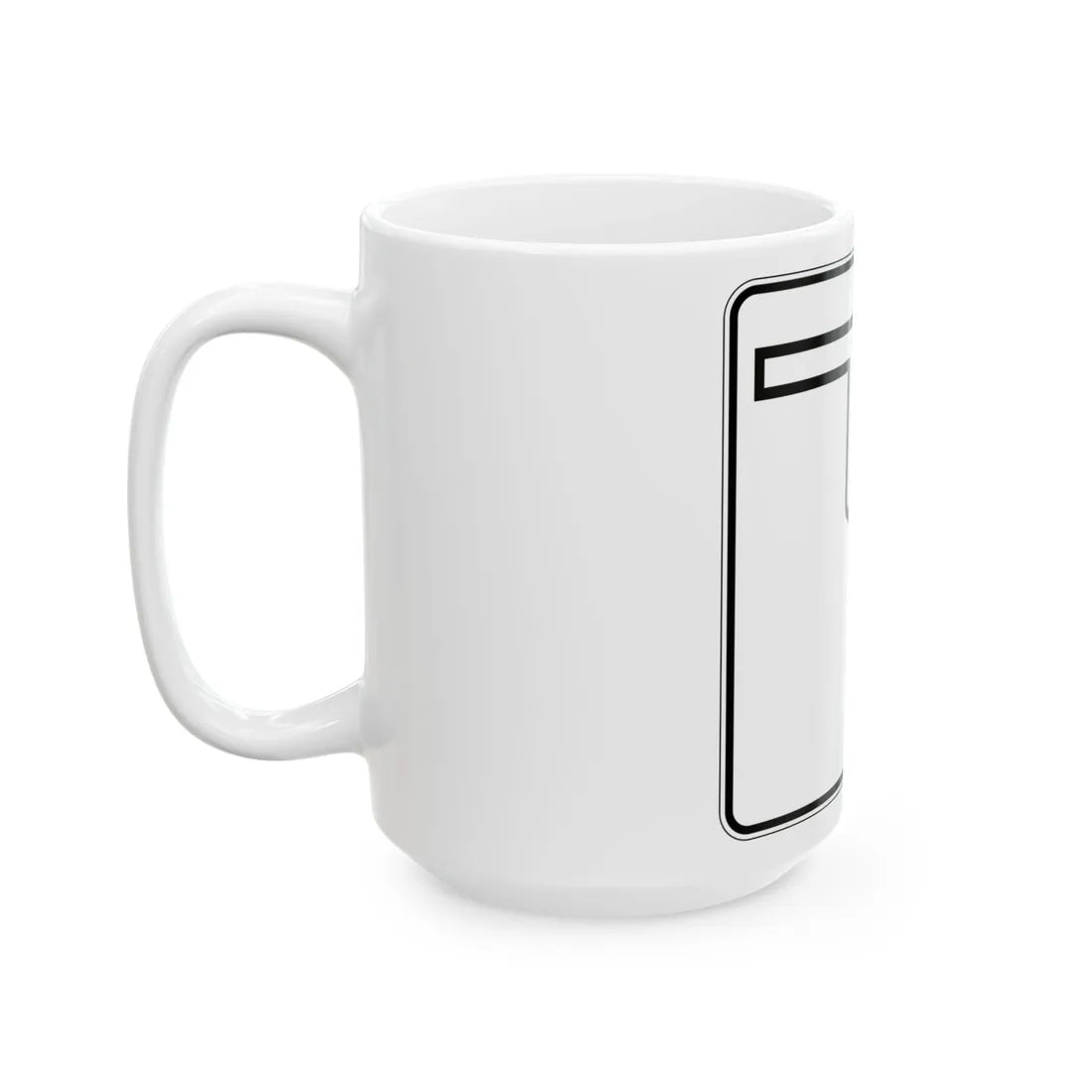 Oklahoma State Highway blank (Oklahoma) (Road Sign) White Coffee Mug - Go Mug Yourself