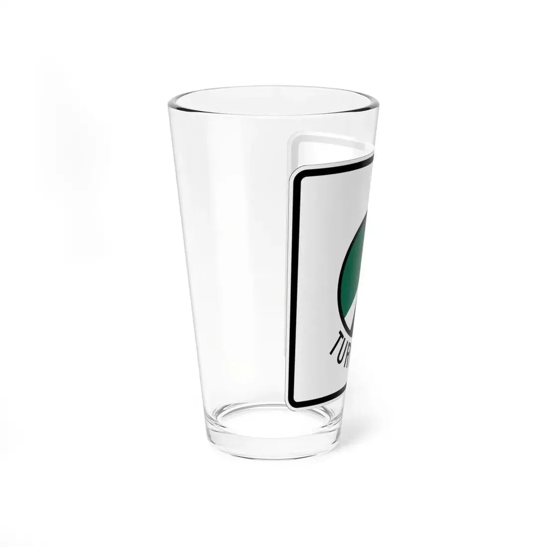 Oklahoma Turnpike template (Oklahoma) (Road Sign) Pint Glss 16oz - Go Mug Yourself