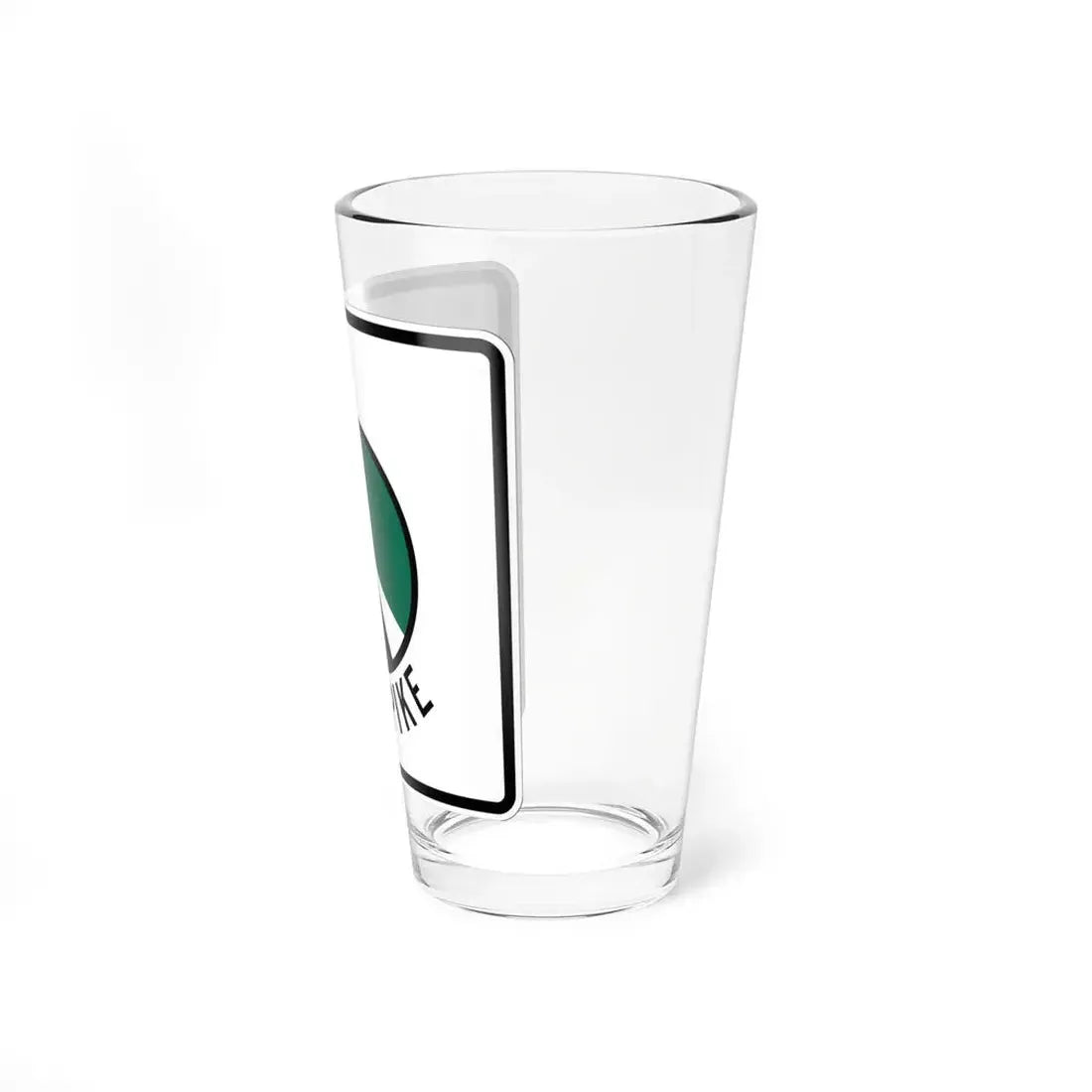 Oklahoma Turnpike template (Oklahoma) (Road Sign) Pint Glss 16oz - Go Mug Yourself