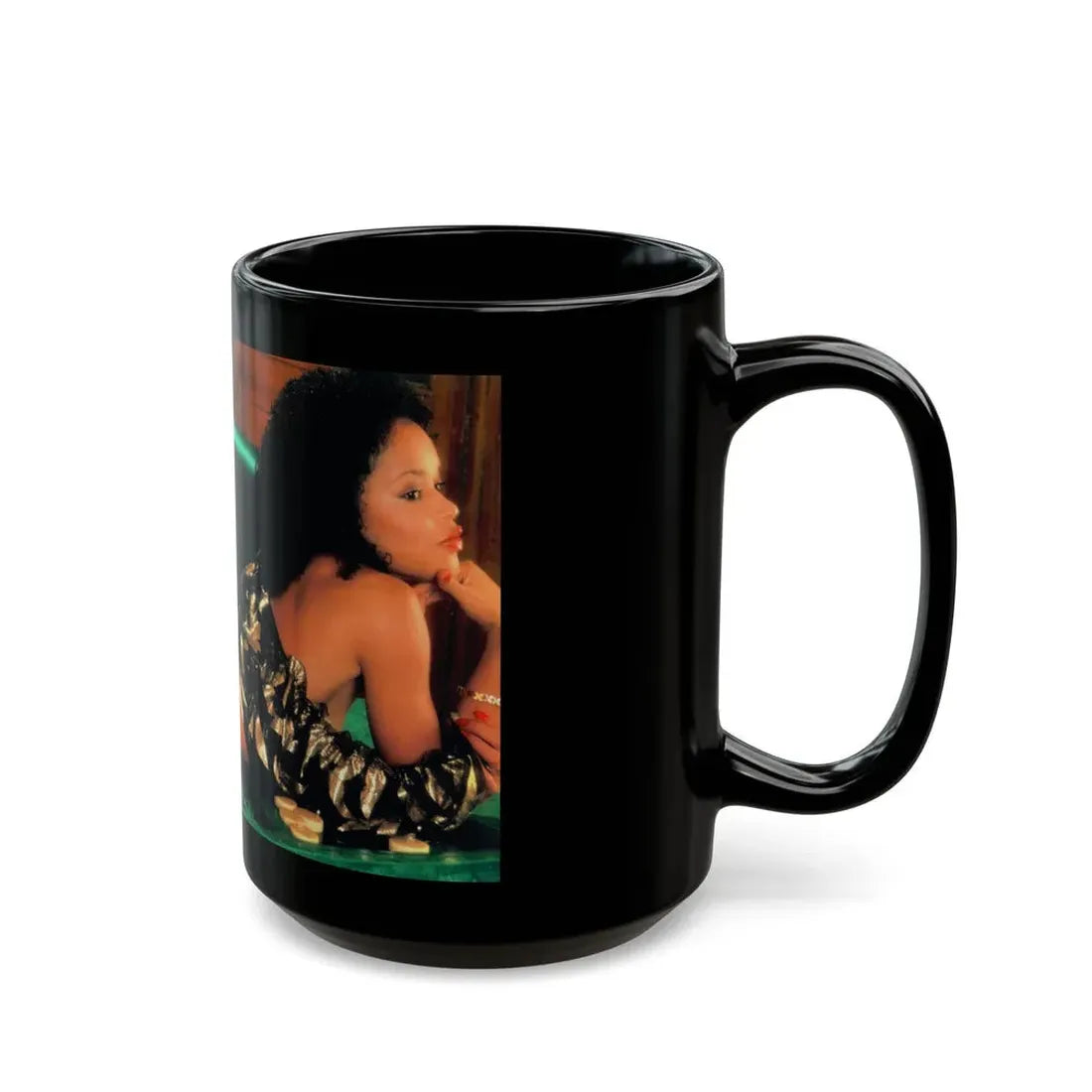 Ola Ray #103 (Vintage Female Icon) Black Coffee Mug - Go Mug Yourself