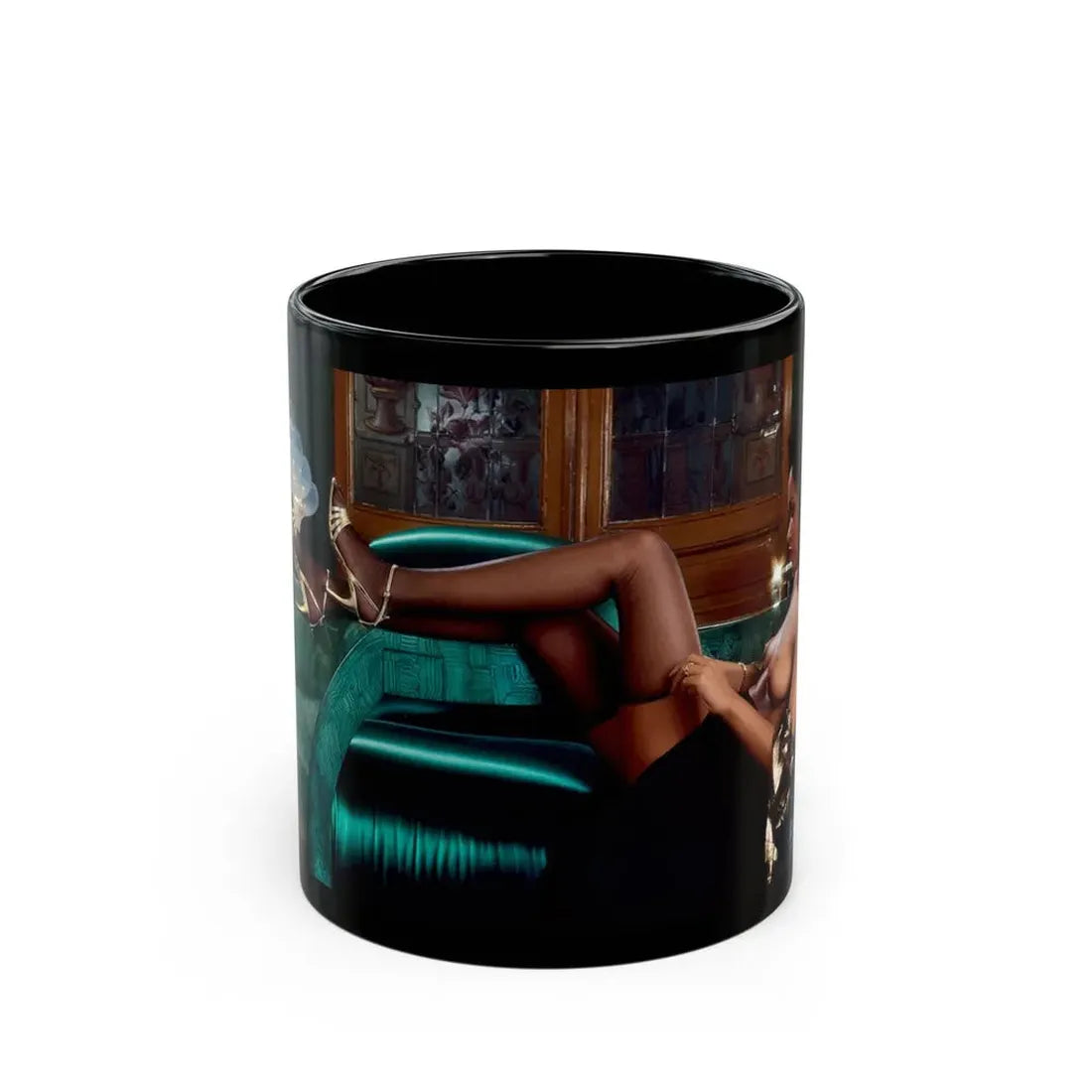 Ola Ray #106 (Vintage Female Icon) Black Coffee Mug 11oz - Go Mug Yourself