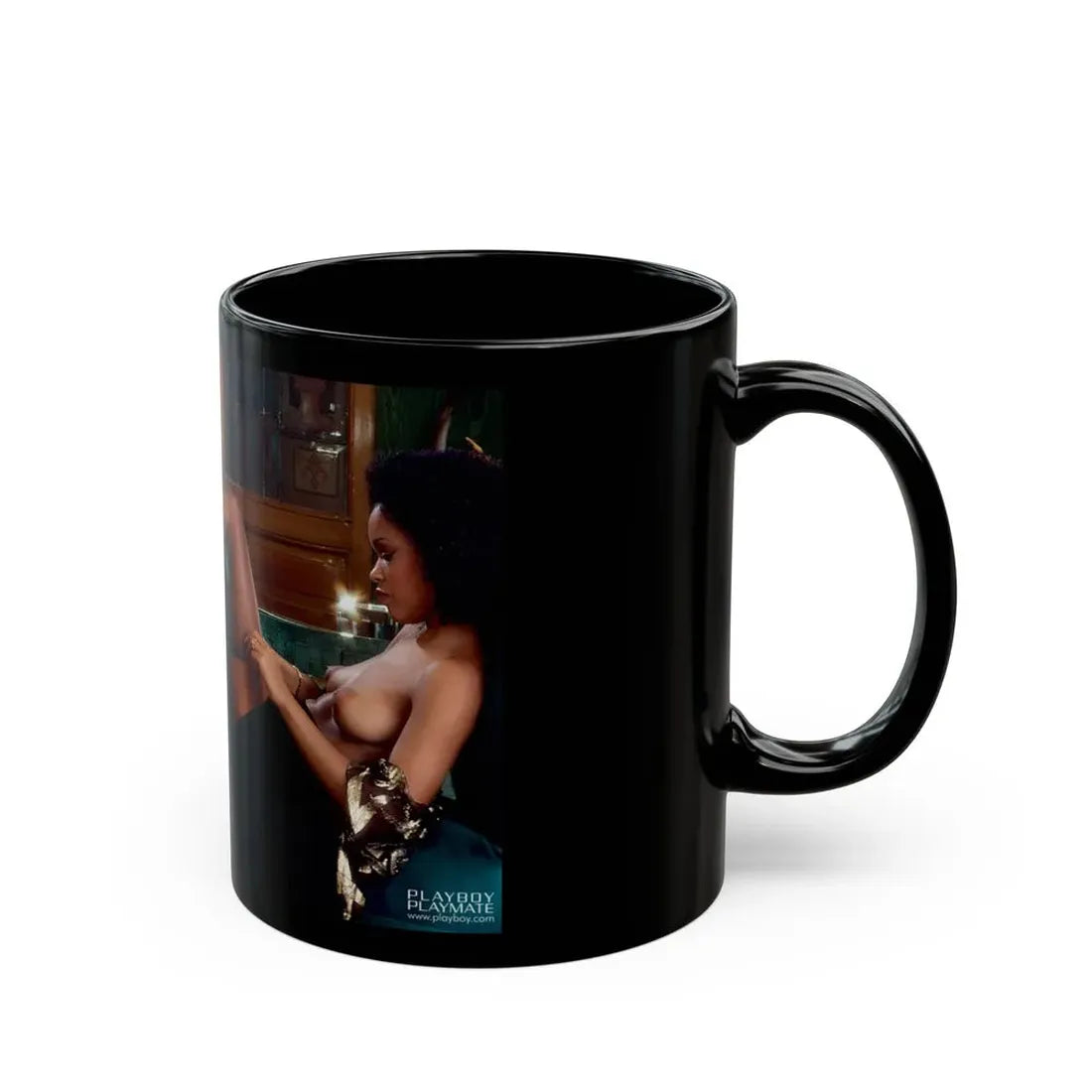 Ola Ray #106 (Vintage Female Icon) Black Coffee Mug - Go Mug Yourself