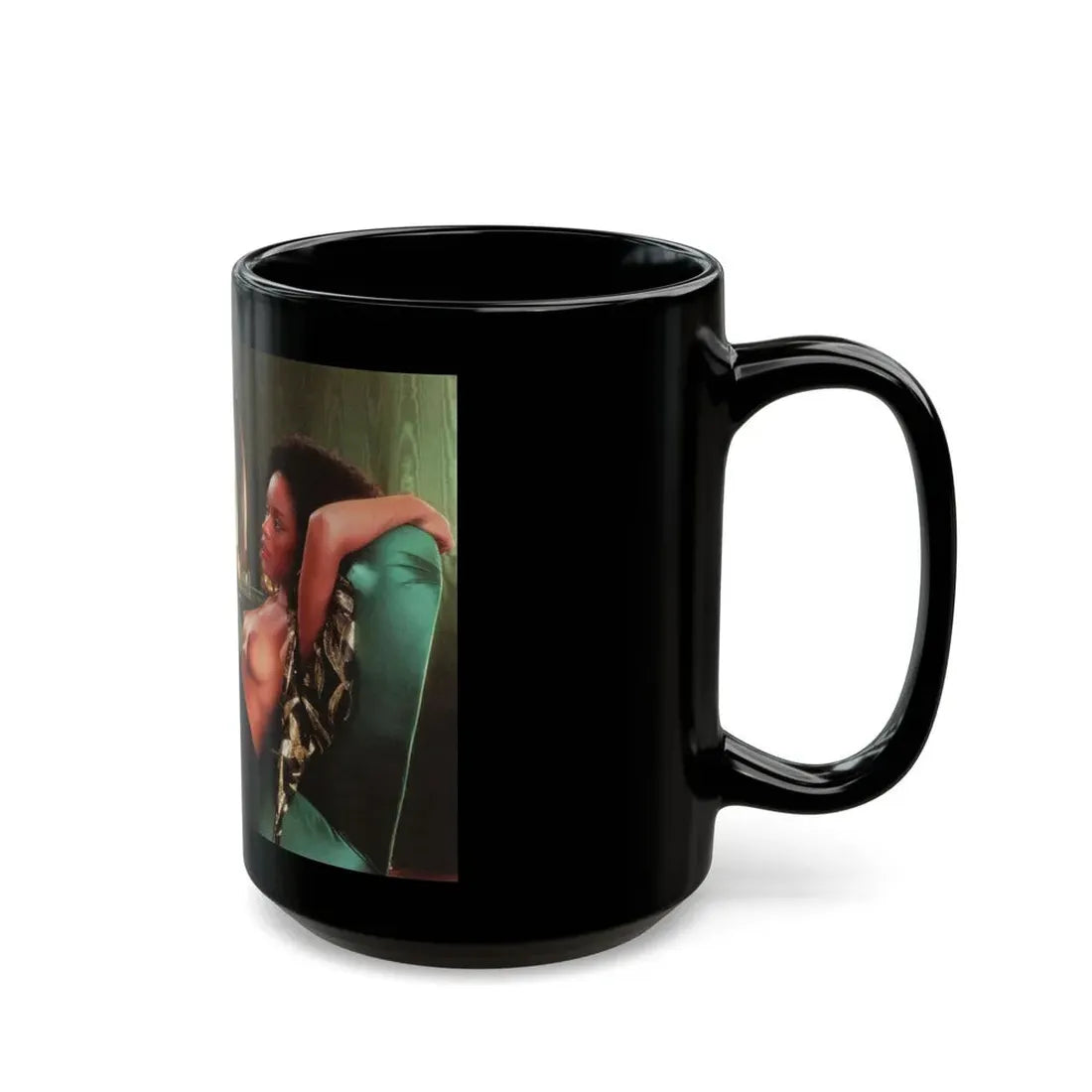 Ola Ray #110 (Vintage Female Icon) Black Coffee Mug - Go Mug Yourself