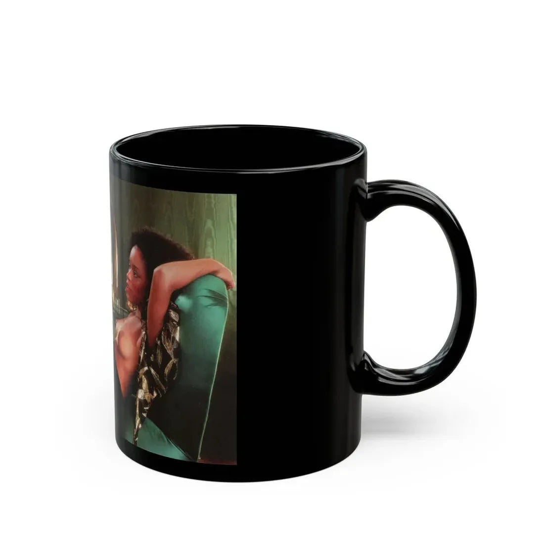 Ola Ray #110 (Vintage Female Icon) Black Coffee Mug - Go Mug Yourself