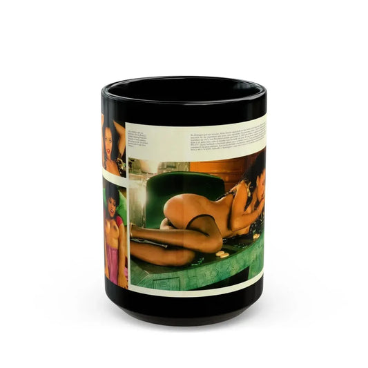Ola Ray #83 (Vintage Female Icon) Black Coffee Mug 15oz - Go Mug Yourself