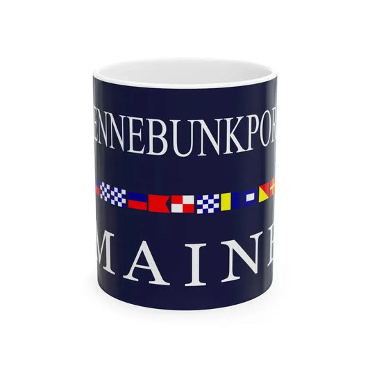 Old Flag of Kennebunkport Maine (United States) White Coffee Mug 11oz - Go Mug Yourself