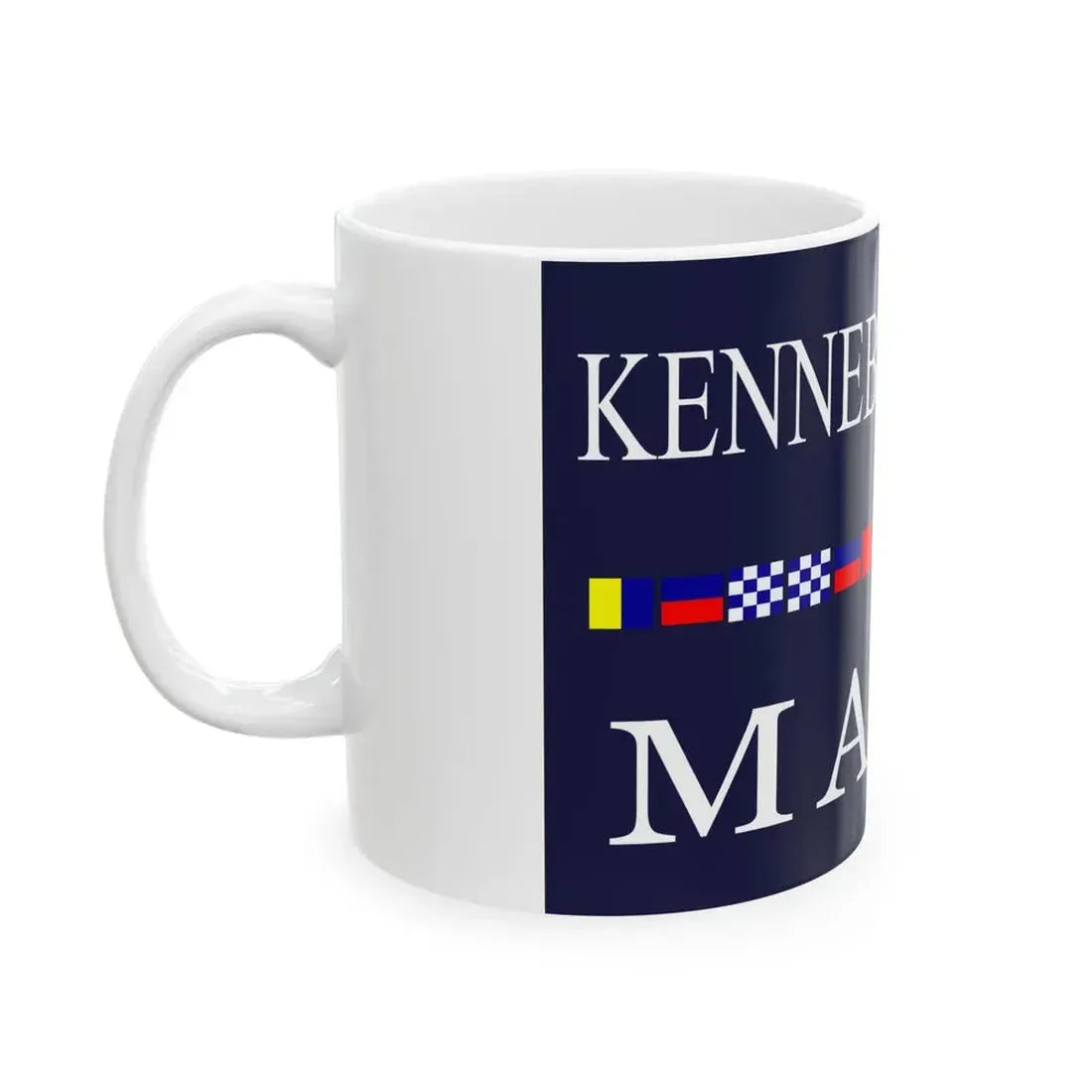 Old Flag of Kennebunkport Maine (United States) White Coffee Mug - Go Mug Yourself