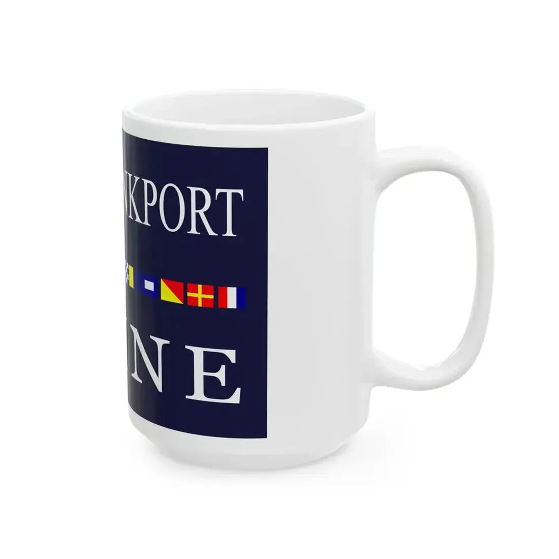 Old Flag of Kennebunkport Maine (United States) White Coffee Mug - Go Mug Yourself