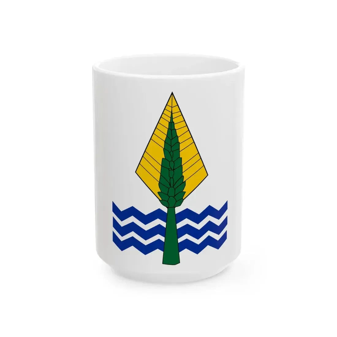 Old Flag of New Valley Governorate Egypt (Egypt) White Coffee Mug 15oz - Go Mug Yourself