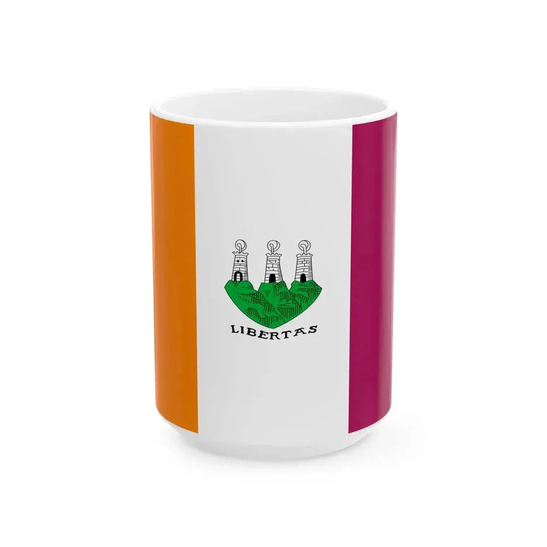 Old Flag of San Marino 1 (San Marino) White Coffee Mug 15oz - Go Mug Yourself