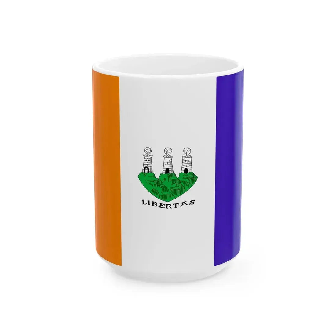 Old Flag of San Marino 2 (San Marino) White Coffee Mug 15oz - Go Mug Yourself