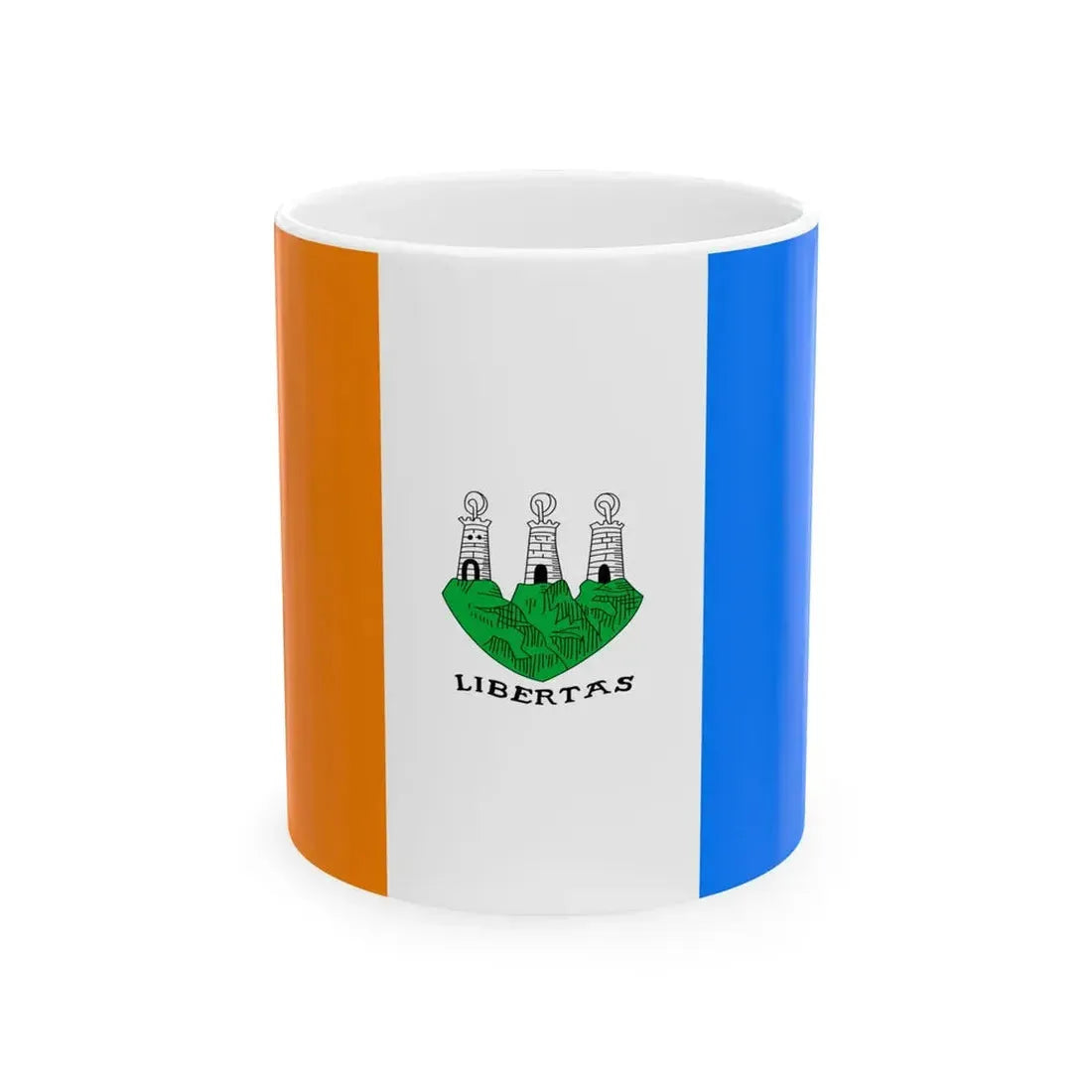 Old Flag of San Marino 3 (San Marino) White Coffee Mug 11oz - Go Mug Yourself