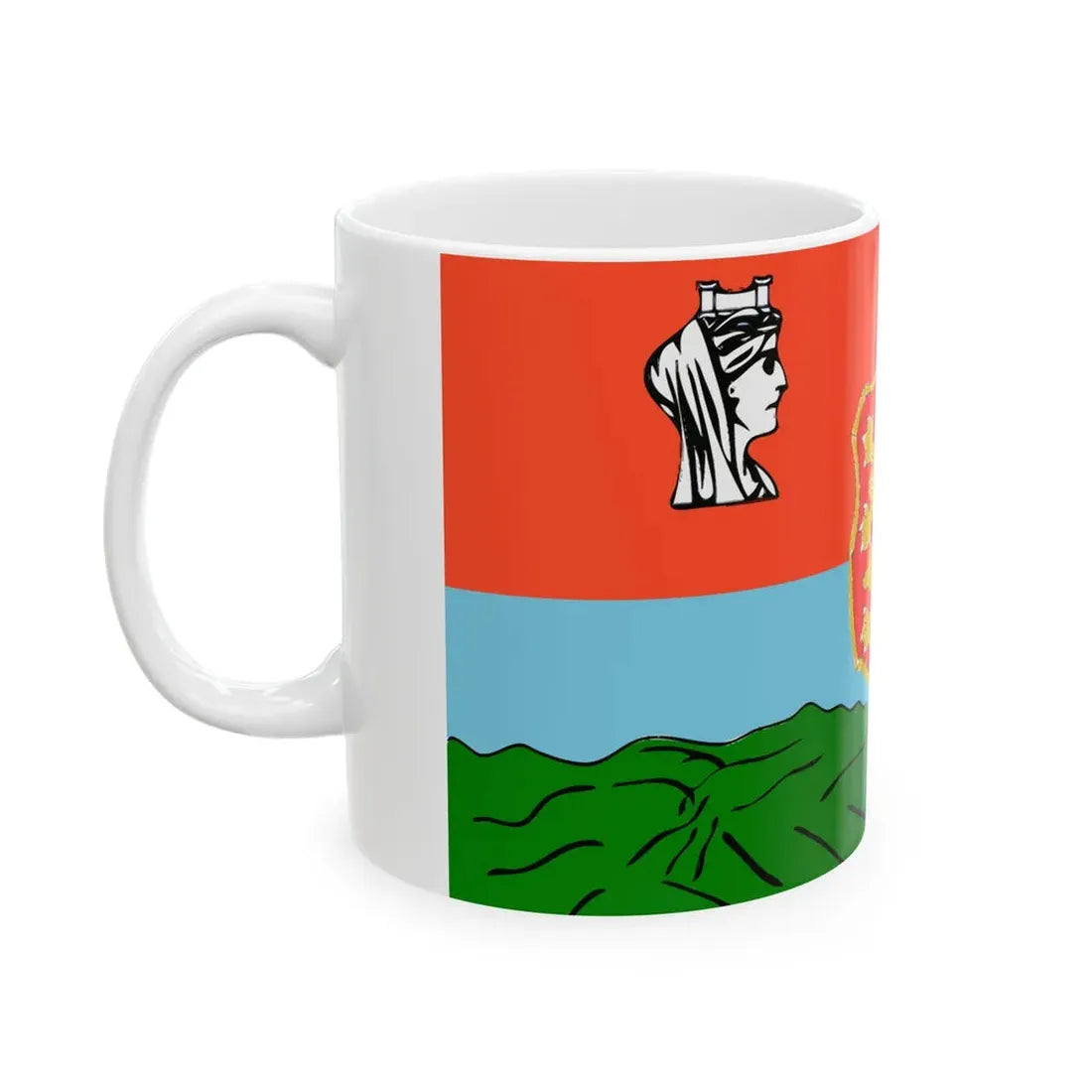 Old Flag of Sofia (Bulgaria) White Coffee Mug - Go Mug Yourself