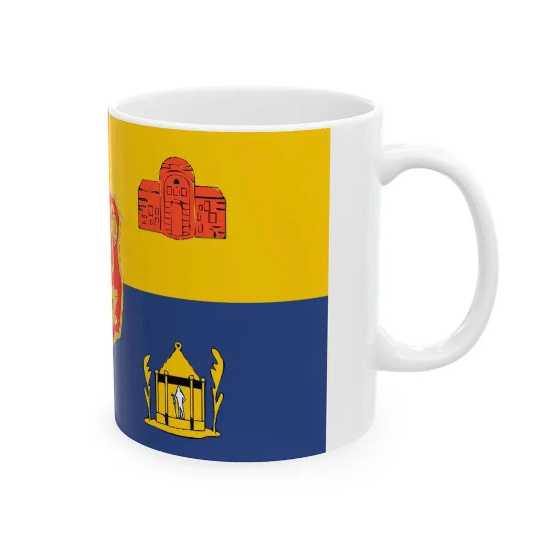 Old Flag of Sofia (Bulgaria) White Coffee Mug - Go Mug Yourself