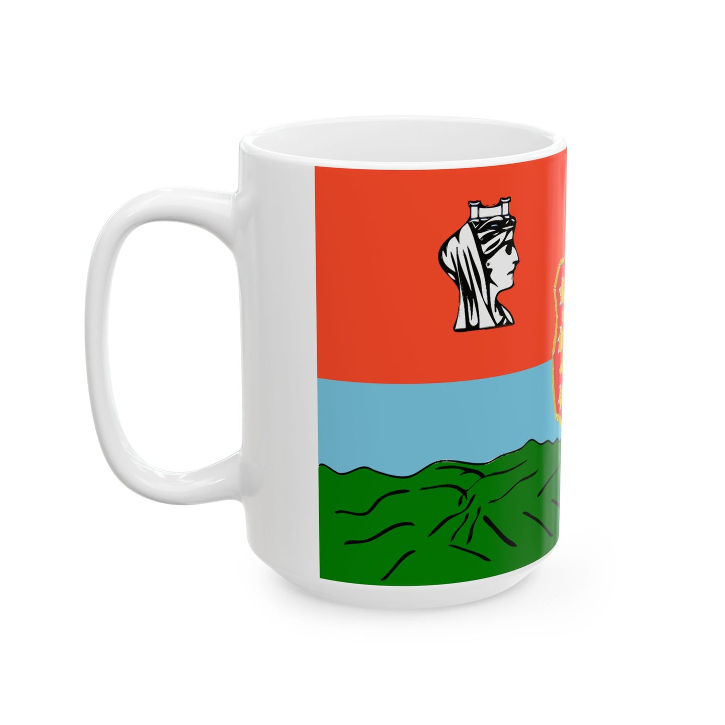 Old Flag of Sofia (Bulgaria) White Coffee Mug-Go Mug Yourself