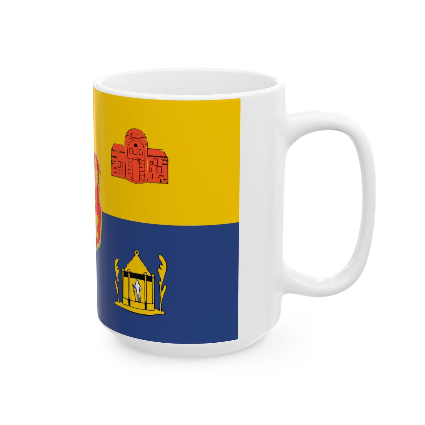 Old Flag of Sofia (Bulgaria) White Coffee Mug-Go Mug Yourself