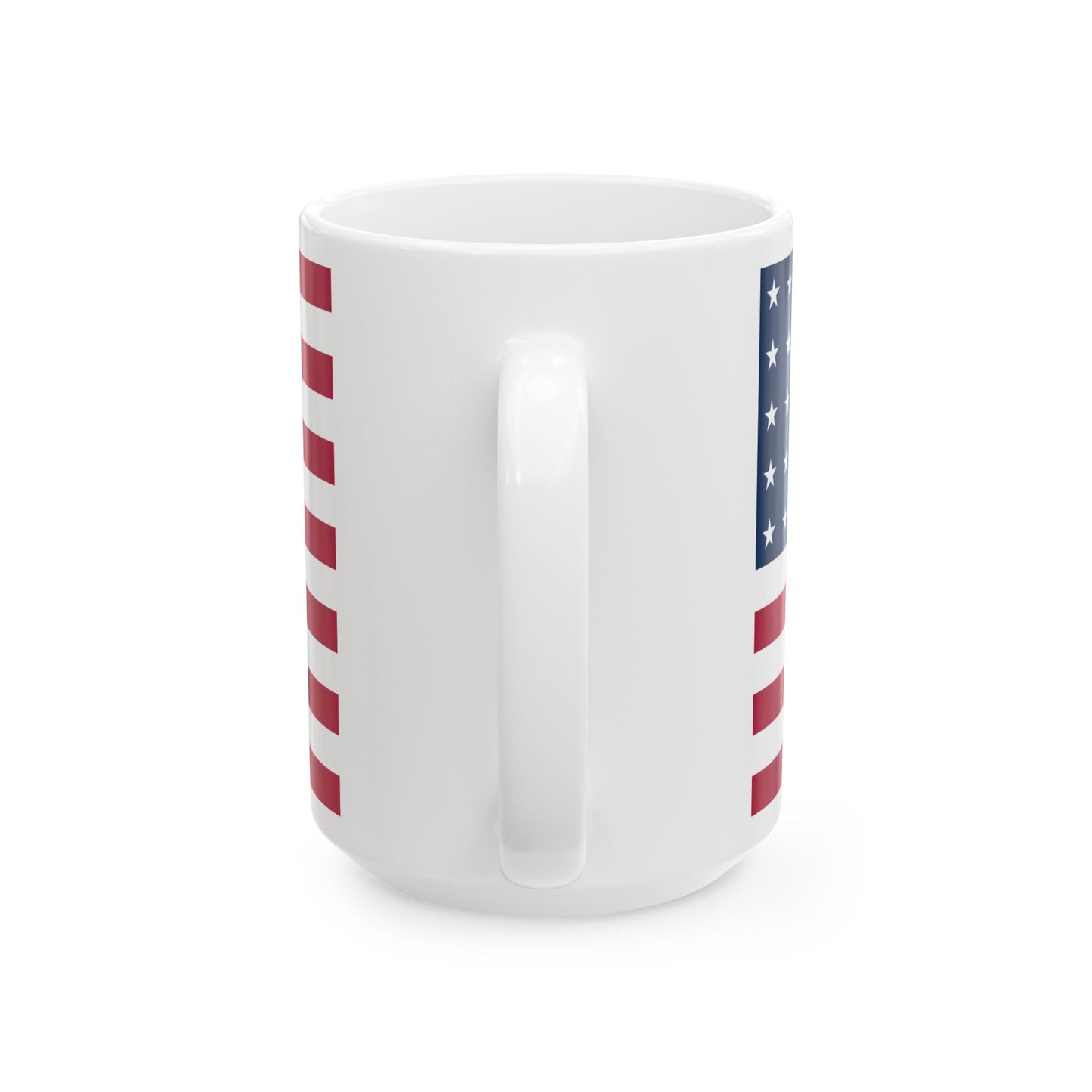 Old Glory (United States) White Coffee Mug-Go Mug Yourself