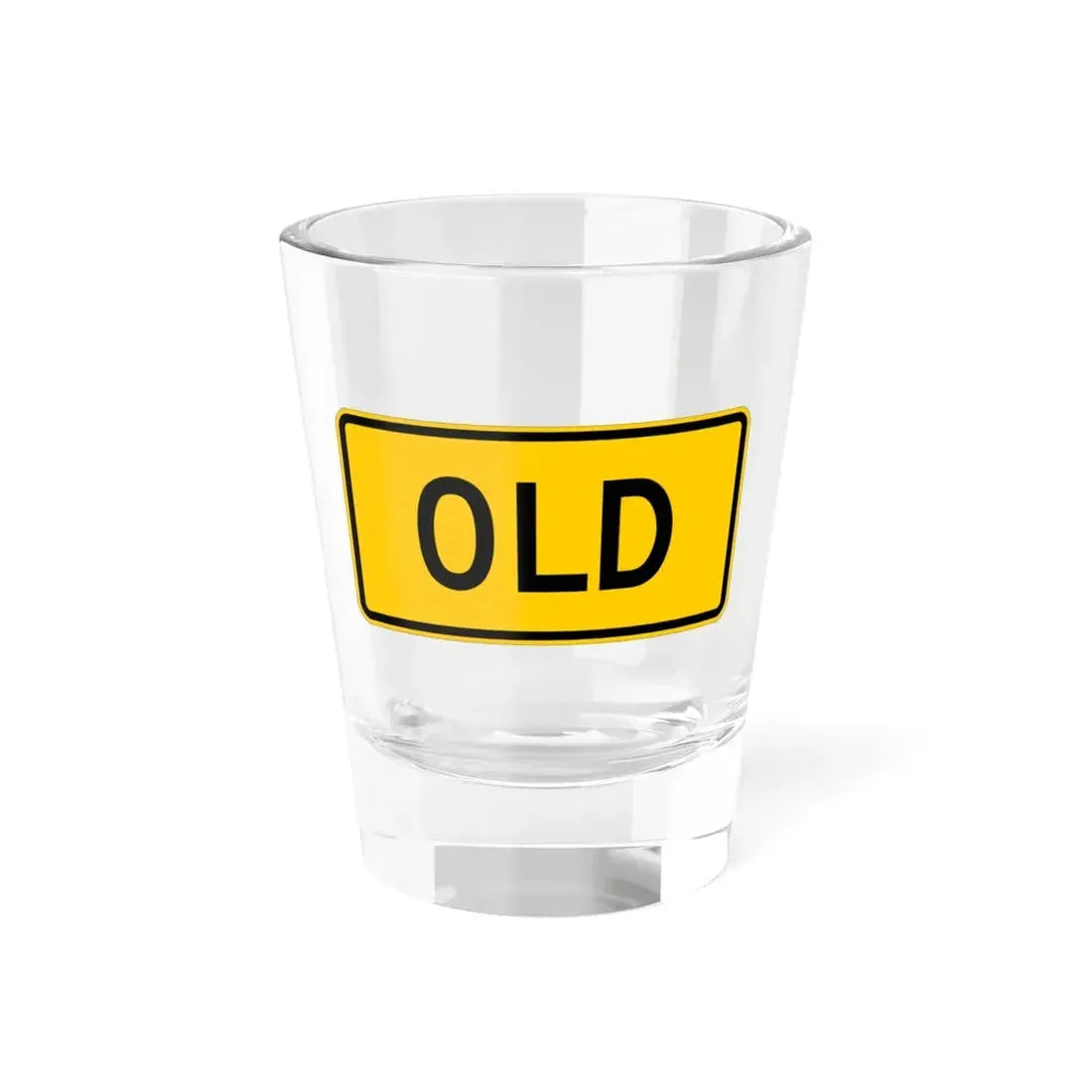 Old plate Wyoming (Wyoming) (Road Sign) Shot Glass 1.5oz 1.5oz - Go Mug Yourself
