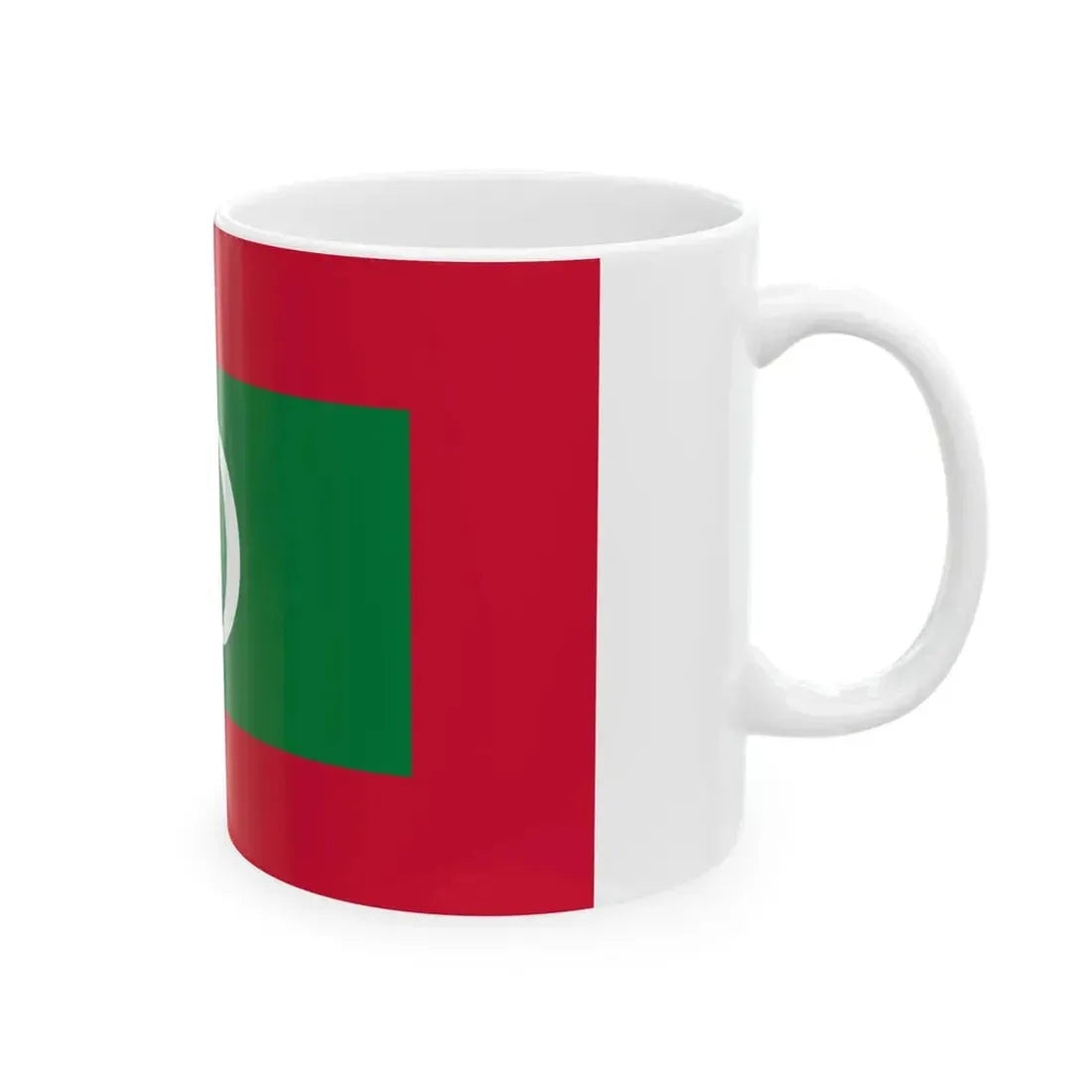 Old State Flag of Maldives (Maldives) White Coffee Mug - Go Mug Yourself
