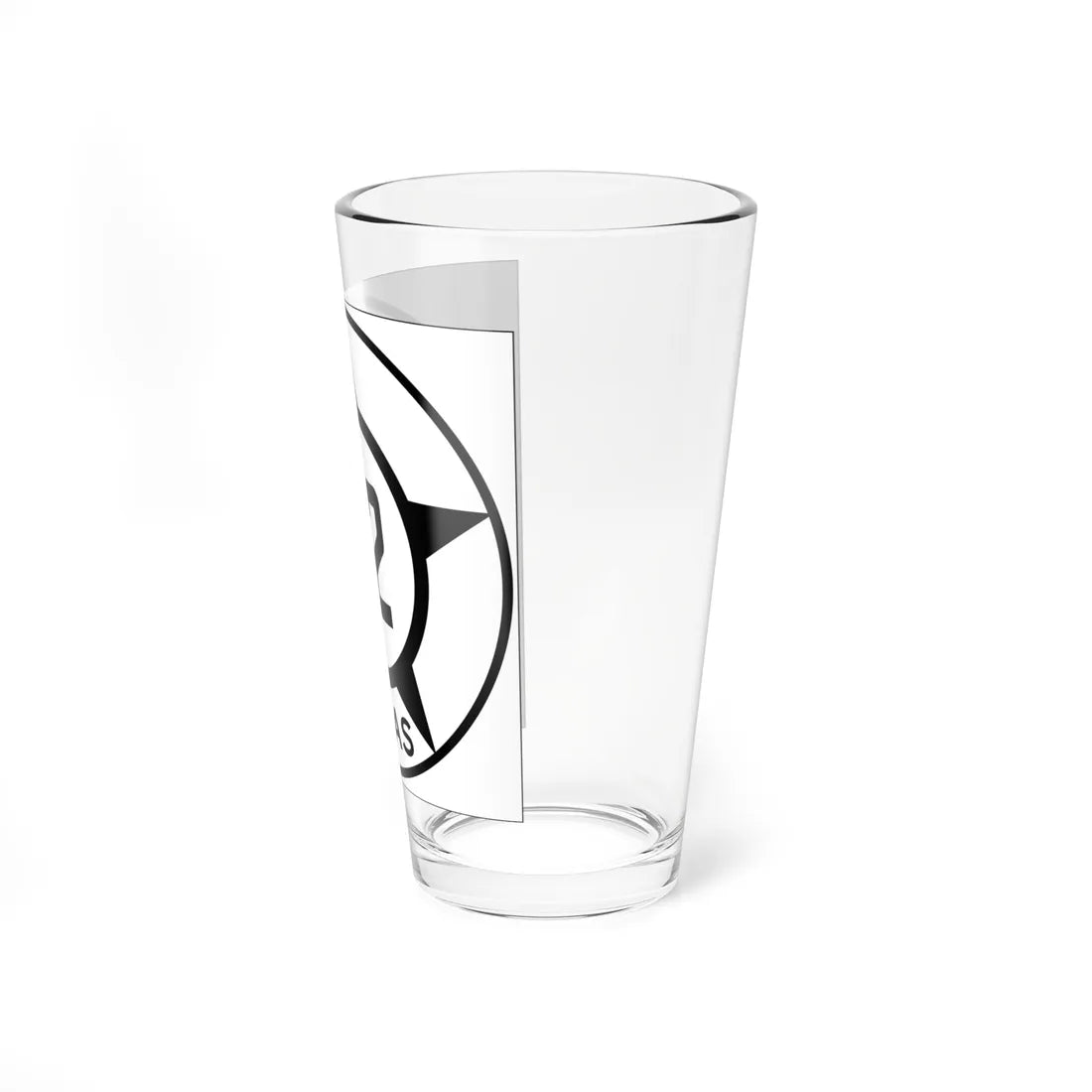 Old Texas 22 (Texas) (Road Sign) Pint Glss 16oz - Go Mug Yourself