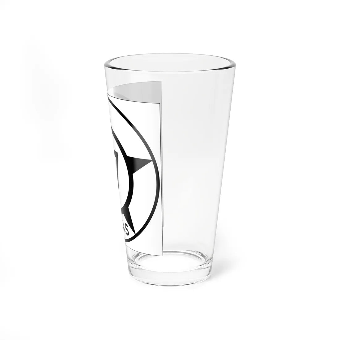 Old Texas 27 (Texas) (Road Sign) Pint Glss 16oz - Go Mug Yourself