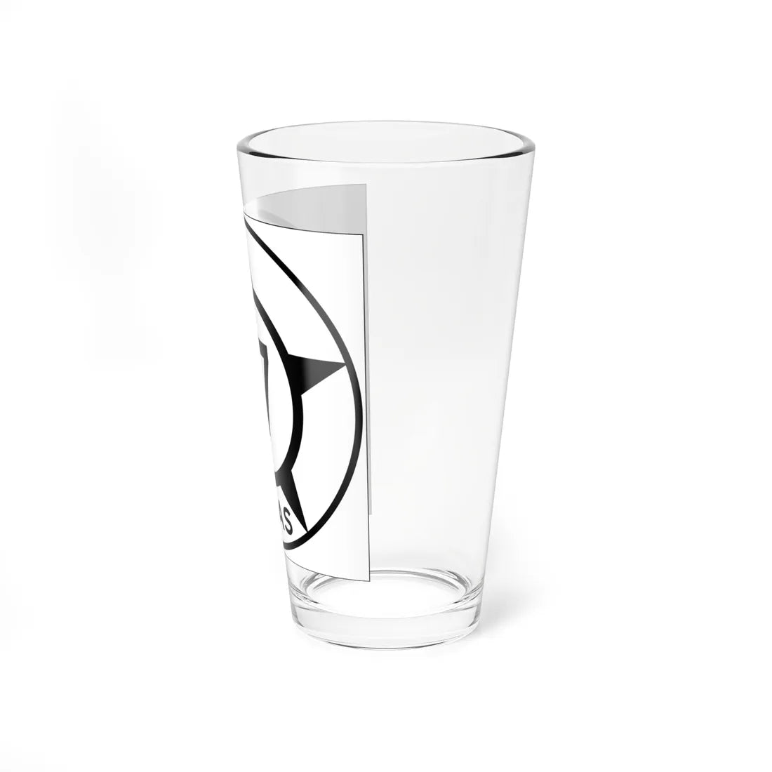 Old Texas 47 (Texas) (Road Sign) Pint Glss 16oz - Go Mug Yourself