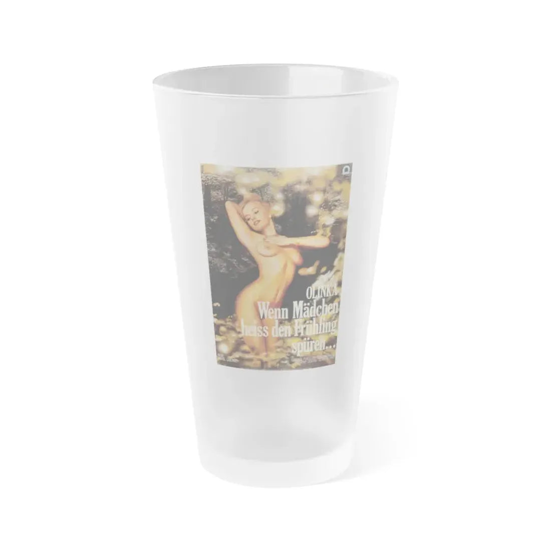 OLINKA WENN MADCHEN HEISS DER FRUHLING SPUREN 1982 Movie Poster - Frosted Pint Glass 16oz 16oz Frosted - Go Mug Yourself
