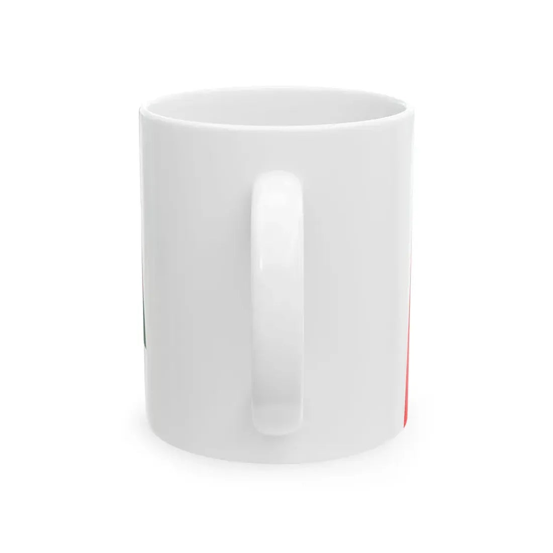 Oman Flag - iconic waving (Oman) White Coffee Mug - Go Mug Yourself