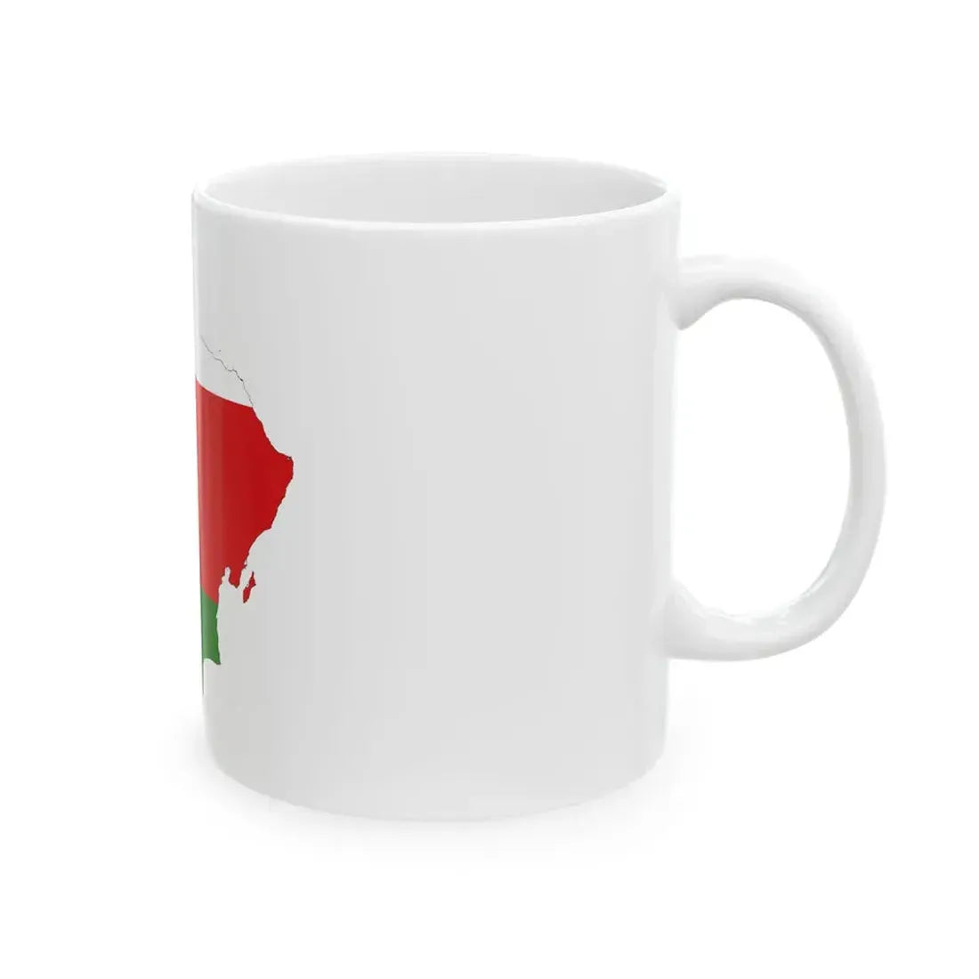 Oman-Flagmap (Oman) White Coffee Mug - Go Mug Yourself