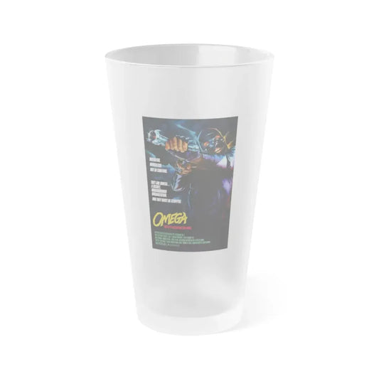 OMEGA SYNDROME 1986 Movie Poster - Frosted Pint Glass 16oz 16oz Frosted - Go Mug Yourself