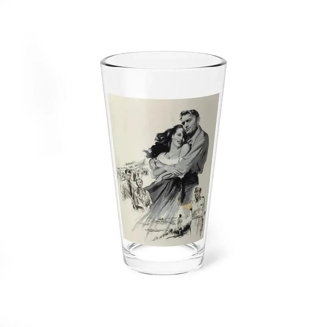 On the Beach, movie advertisement, 1959 (2) (Magazine Illustration) Pint Glass 16oz 16oz - Go Mug Yourself