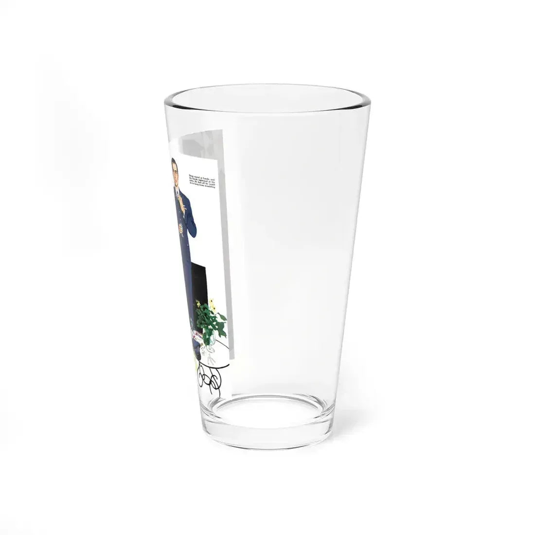 On the Cusp of a Fight, Collier's illustration (Magazine Illustration) Pint Glass 16oz - Go Mug Yourself