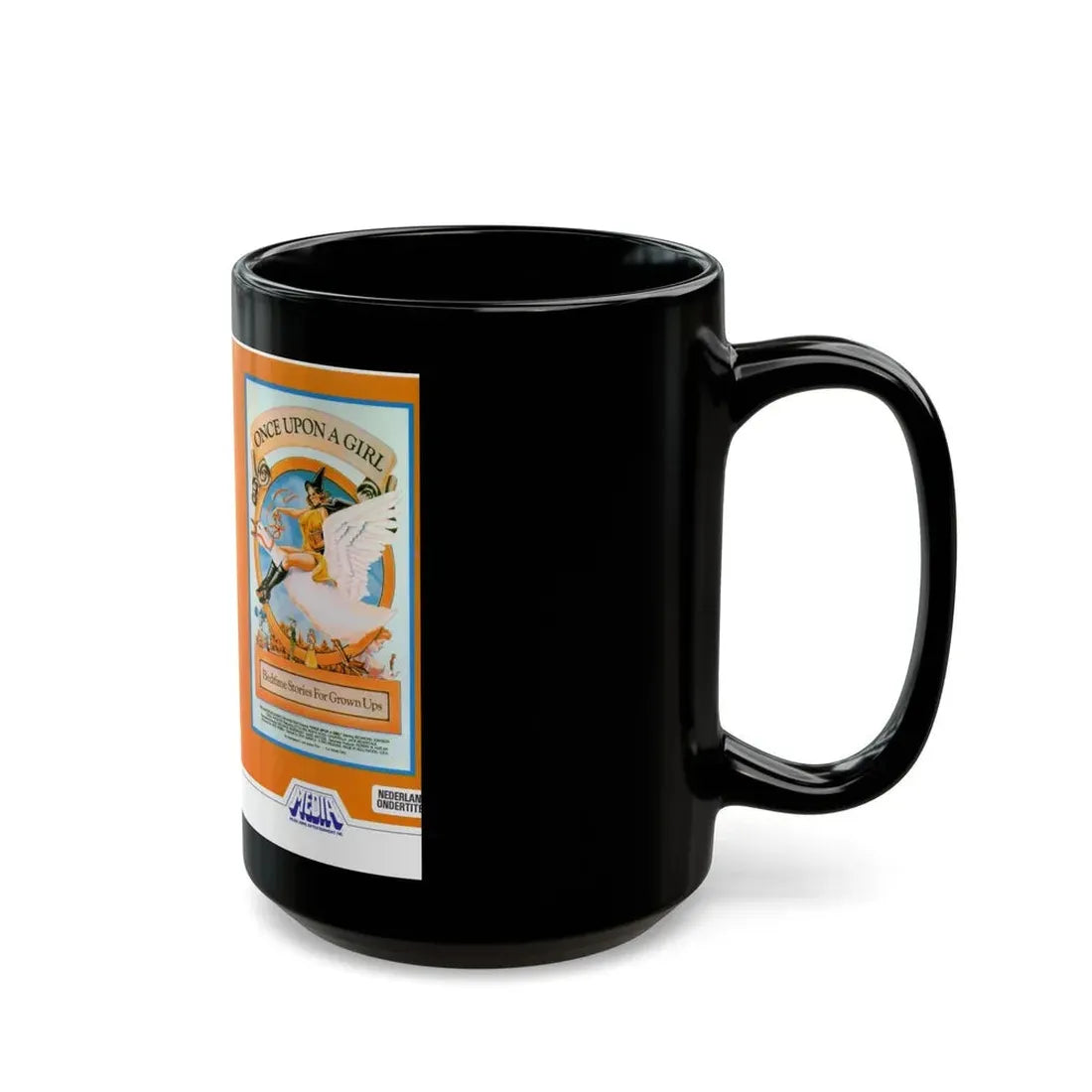 ONCE UPON A GIRL (VHS COVER) - Black Coffee Mug - Go Mug Yourself