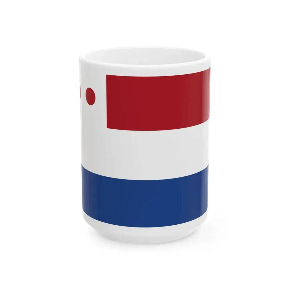 Onderscheidingsvlag Gouverneur Nederlands-Indie 1928-1949 (Netherlands) White Coffee Mug 15oz - Go Mug Yourself
