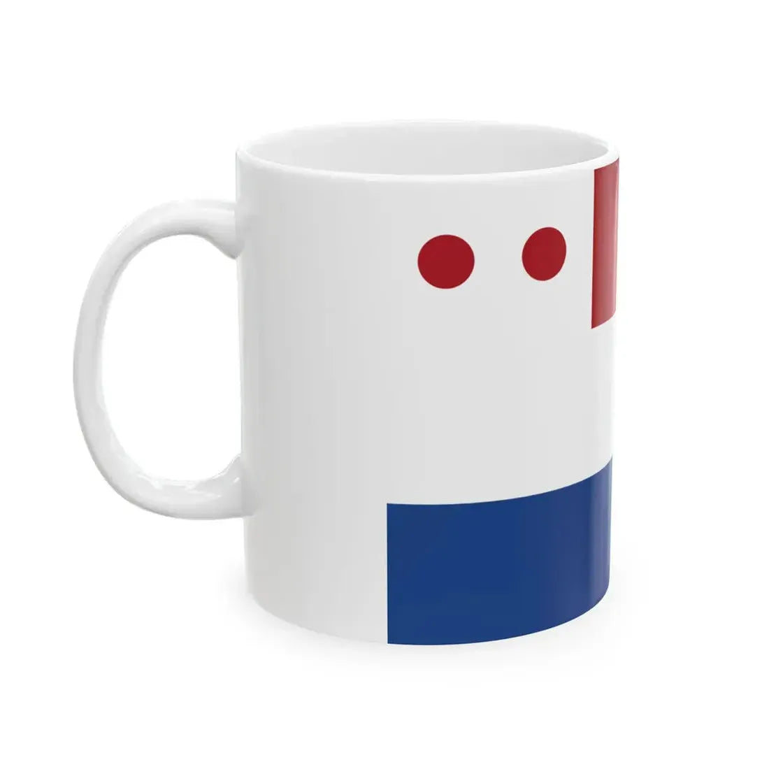 Onderscheidingsvlag Gouverneur Nederlands-Indie 1928-1949 (Netherlands) White Coffee Mug - Go Mug Yourself