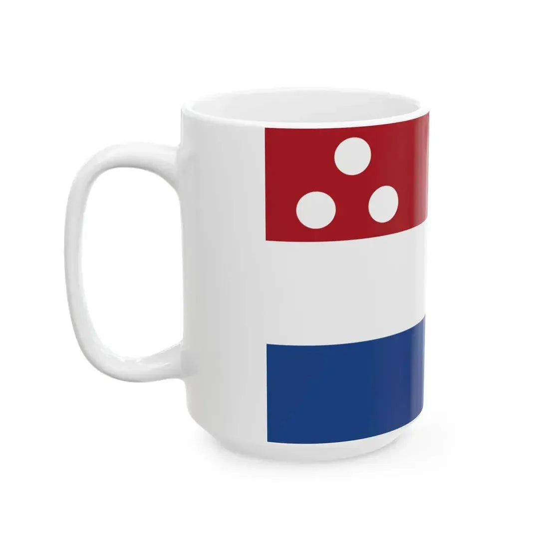 Onderscheidingsvlag Gouverneur overzees gebiedsdeel 1954-1966 (Netherlands) White Coffee Mug - Go Mug Yourself