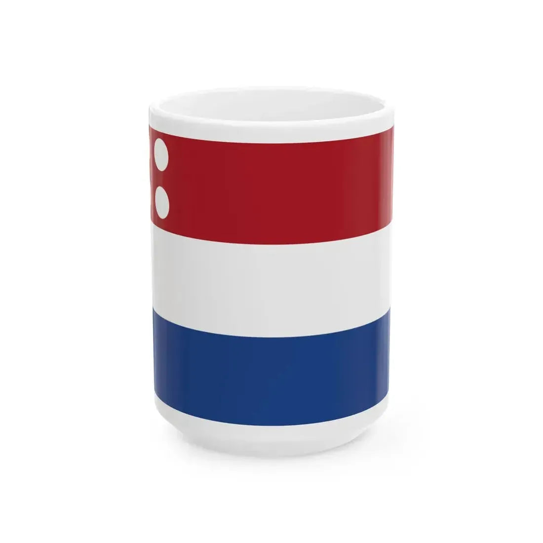 Onderscheidingsvlag Luitenant-admiraal 1816 (Netherlands) White Coffee Mug 15oz - Go Mug Yourself