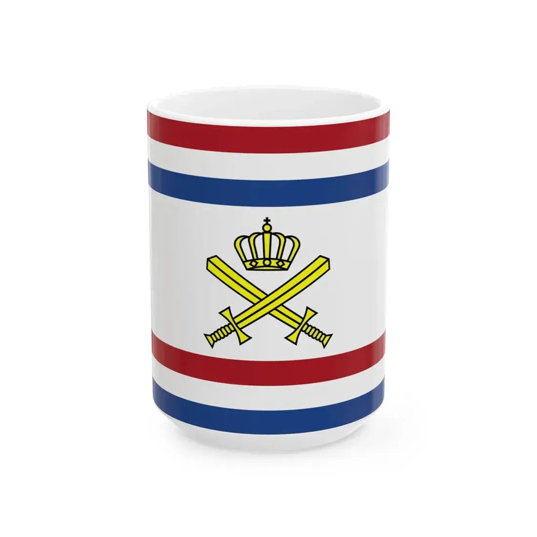 Onderscheidingsvlag Minister van Defensie 2023 (Netherlands) White Coffee Mug 15oz - Go Mug Yourself