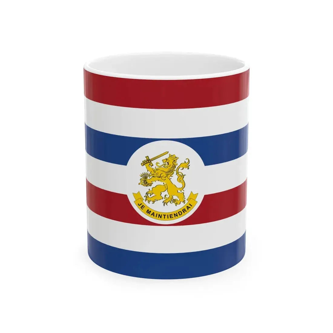 Onderscheidingsvlag Staatssecretaris van Defensie voor Landmacht (Netherlands) White Coffee Mug 11oz - Go Mug Yourself
