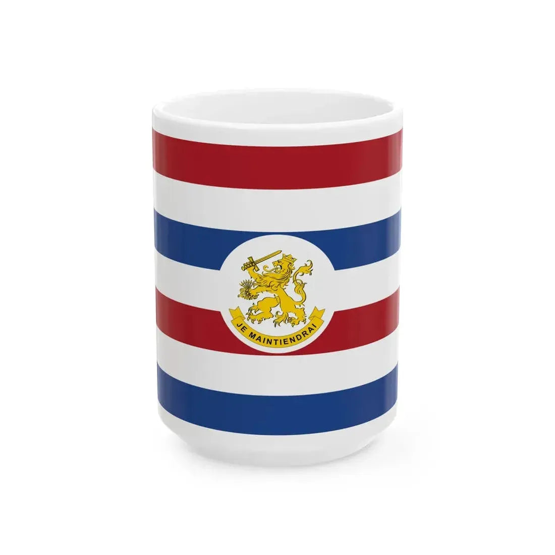 Onderscheidingsvlag Staatssecretaris van Defensie voor Landmacht (Netherlands) White Coffee Mug 15oz - Go Mug Yourself