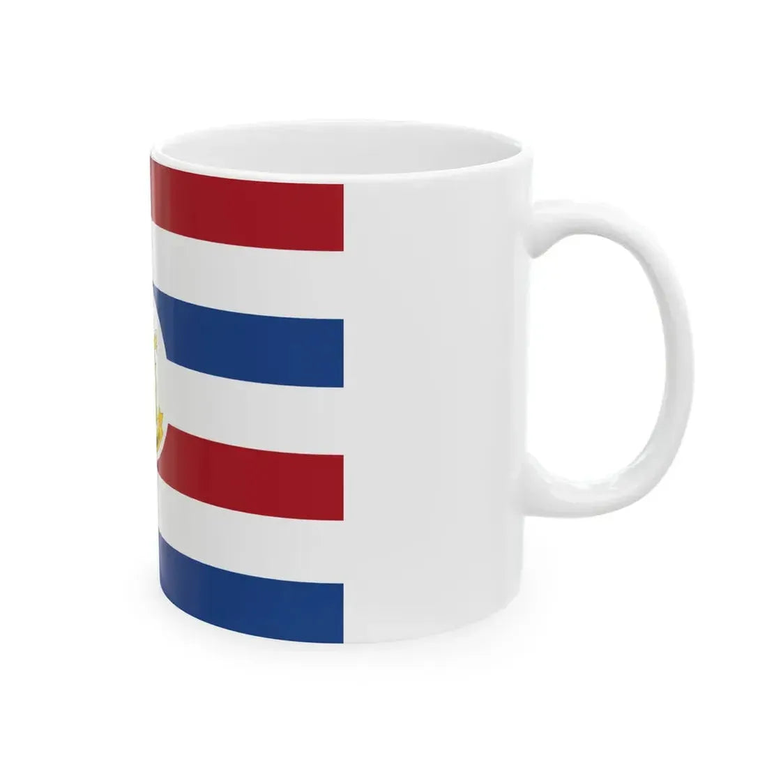 Onderscheidingsvlag Staatssecretaris van Defensie voor Landmacht (Netherlands) White Coffee Mug - Go Mug Yourself
