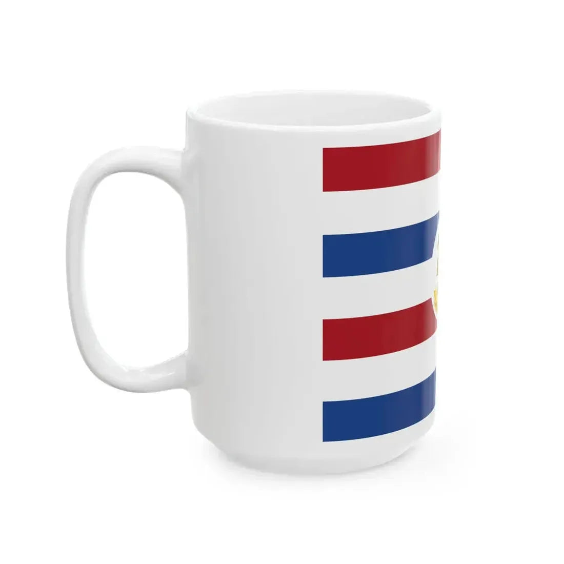 Onderscheidingsvlag Staatssecretaris van Defensie voor Landmacht (Netherlands) White Coffee Mug - Go Mug Yourself