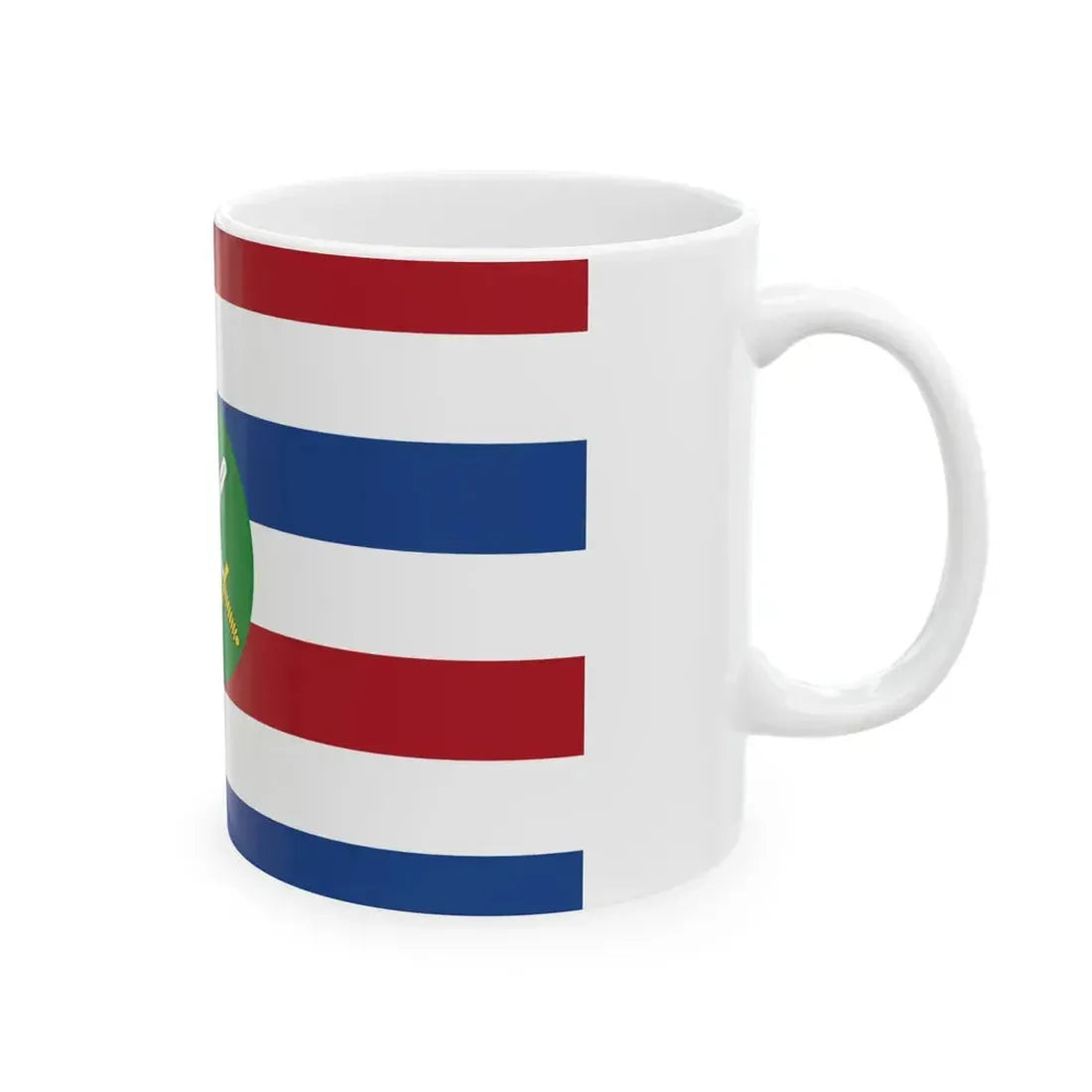 Onderscheidingsvlag van de Commandant der Strijdkrachten 2005 (Netherlands) White Coffee Mug - Go Mug Yourself