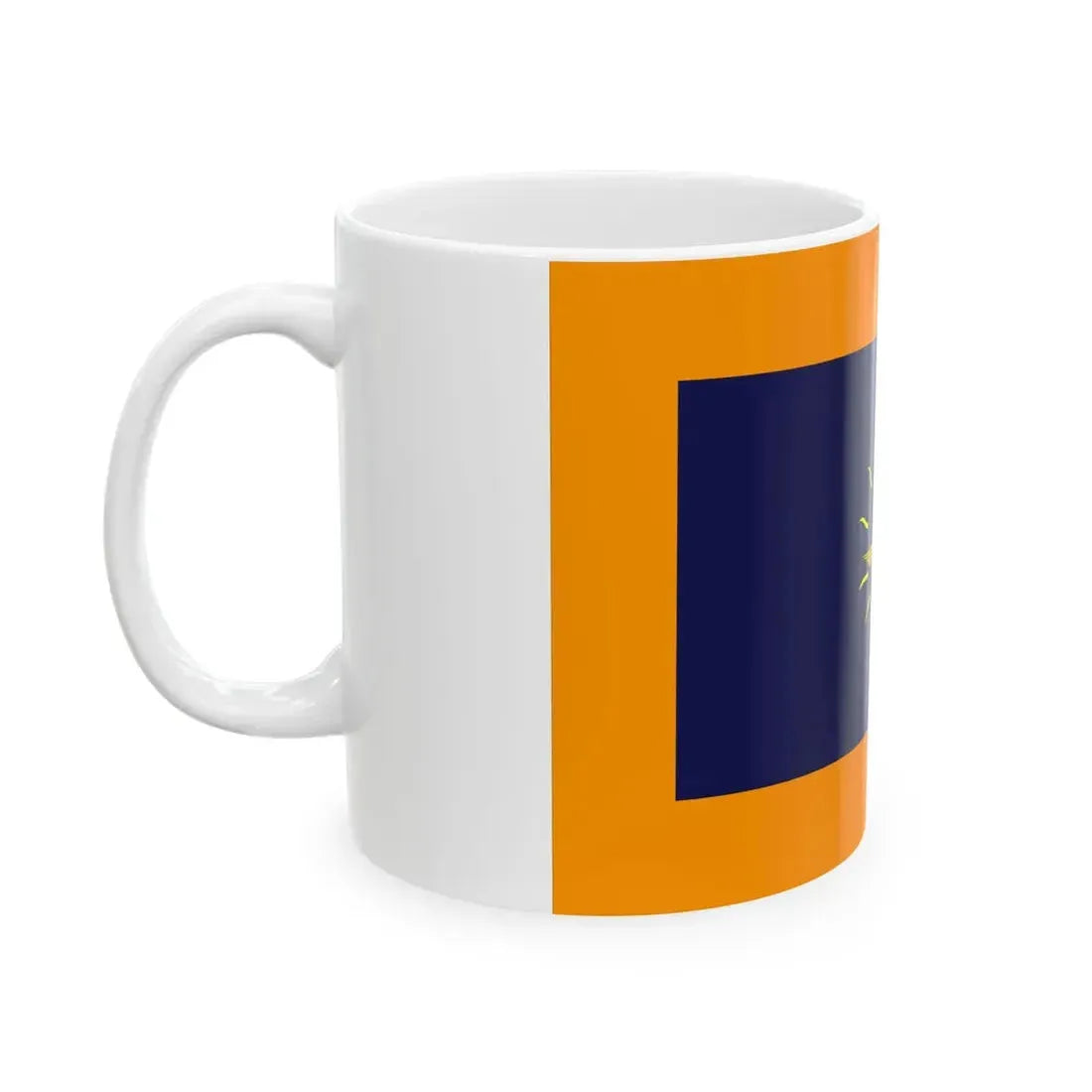 Onderscheidingsvlag van de Commandant Luchtstrijdkrachten (Netherlands) White Coffee Mug - Go Mug Yourself
