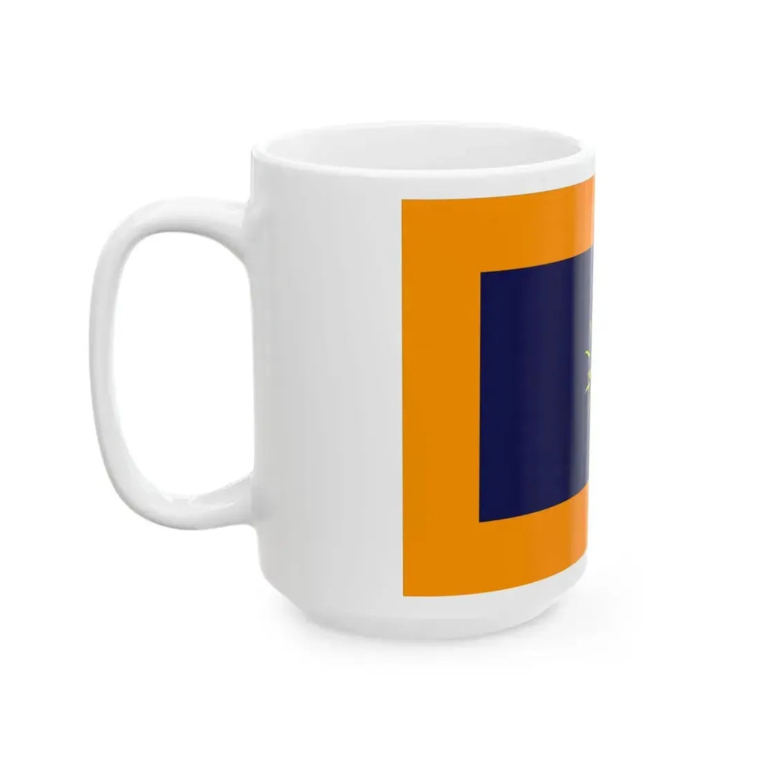 Onderscheidingsvlag van de Commandant Luchtstrijdkrachten (Netherlands) White Coffee Mug - Go Mug Yourself