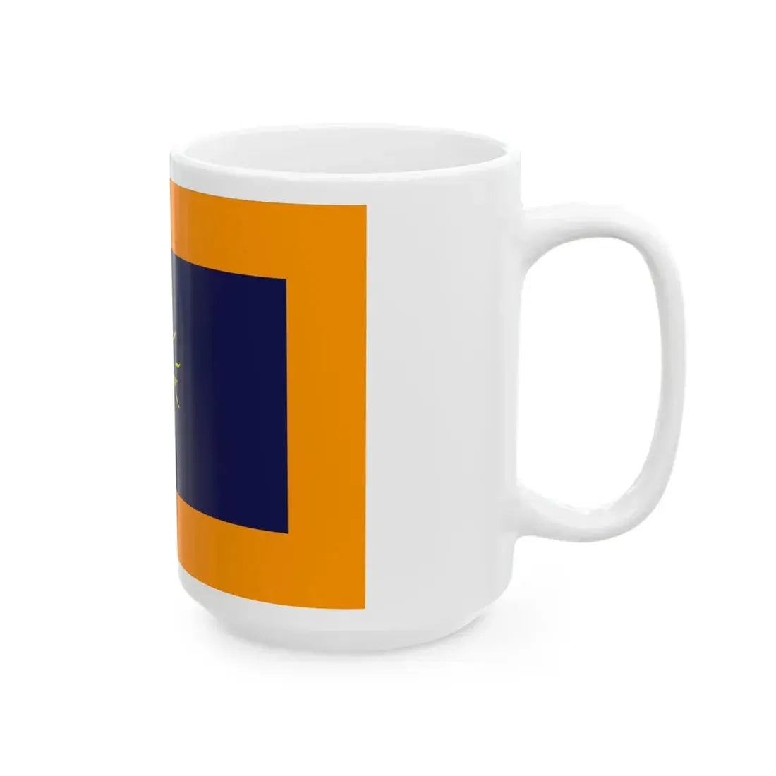 Onderscheidingsvlag van de Commandant Luchtstrijdkrachten (Netherlands) White Coffee Mug - Go Mug Yourself
