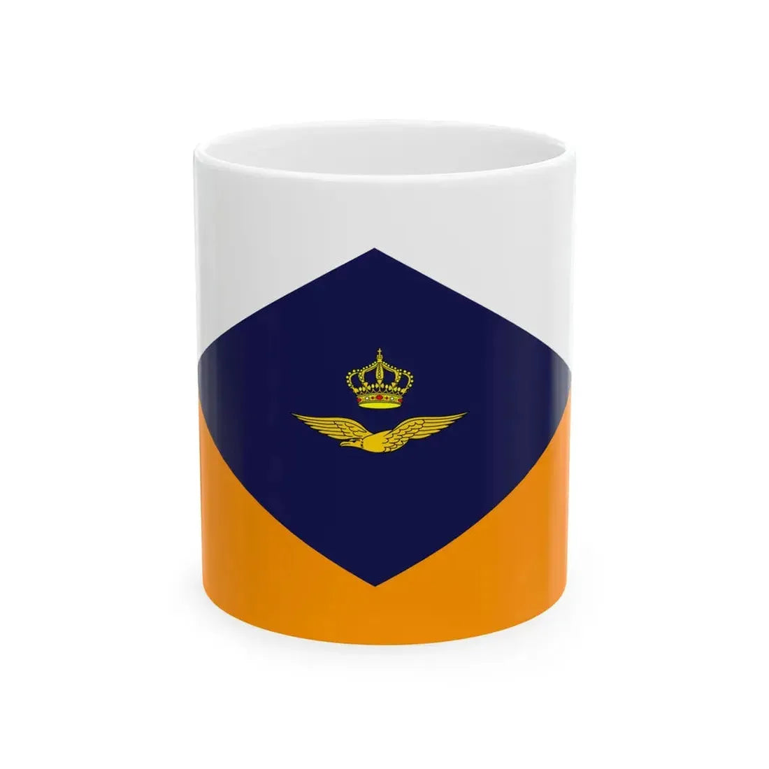 Onderscheidingsvlag van de Commandant van het Commando Tactische Luchtstrijdkrachten (Netherlands) White Coffee Mug 11oz - Go Mug Yourself