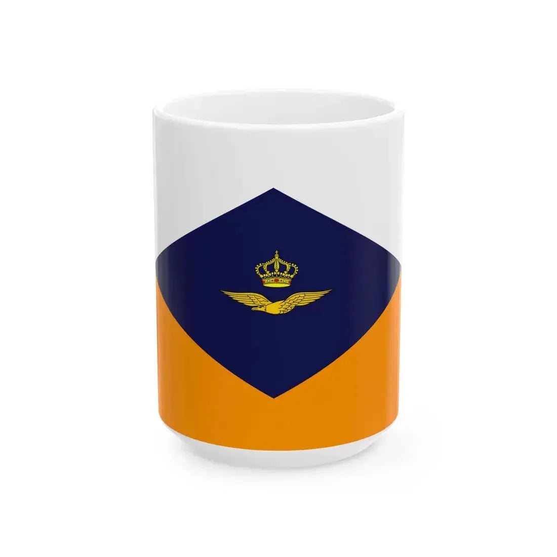 Onderscheidingsvlag van de Commandant van het Commando Tactische Luchtstrijdkrachten (Netherlands) White Coffee Mug 15oz - Go Mug Yourself