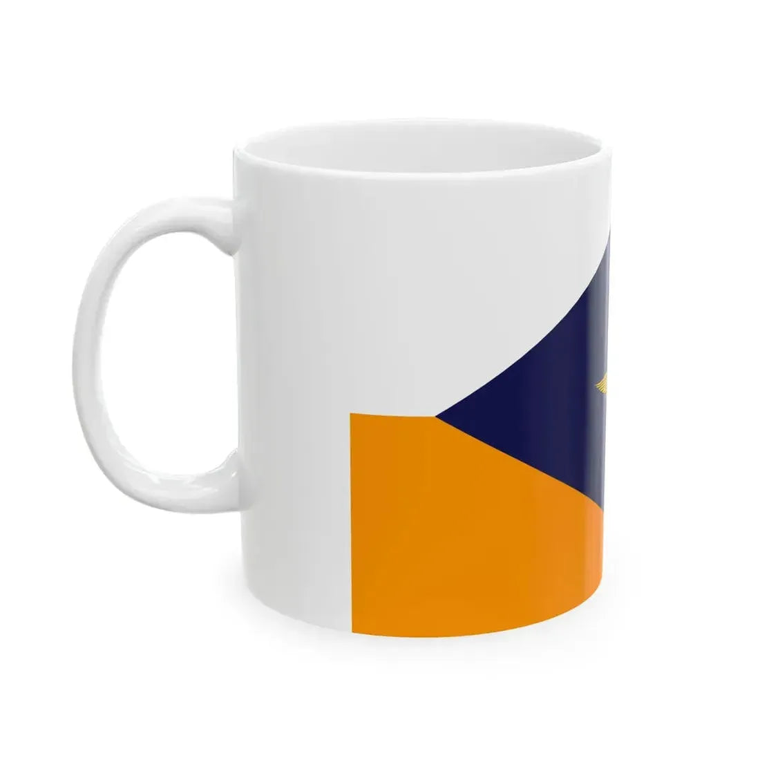 Onderscheidingsvlag van de Commandant van het Commando Tactische Luchtstrijdkrachten (Netherlands) White Coffee Mug - Go Mug Yourself