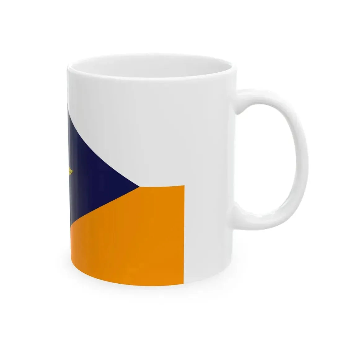 Onderscheidingsvlag van de Commandant van het Commando Tactische Luchtstrijdkrachten (Netherlands) White Coffee Mug - Go Mug Yourself